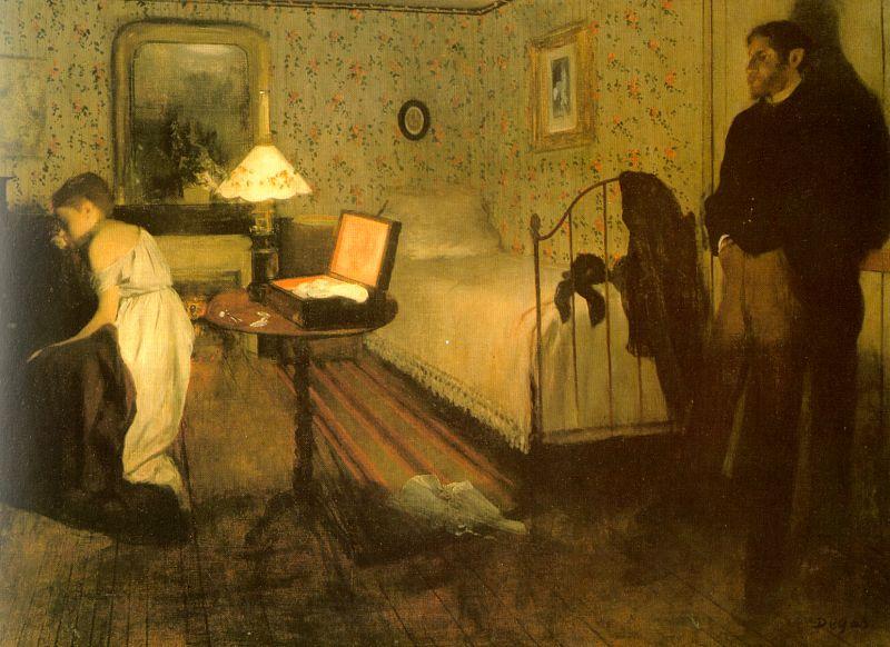 Edgar Degas The Rape Spain oil painting art